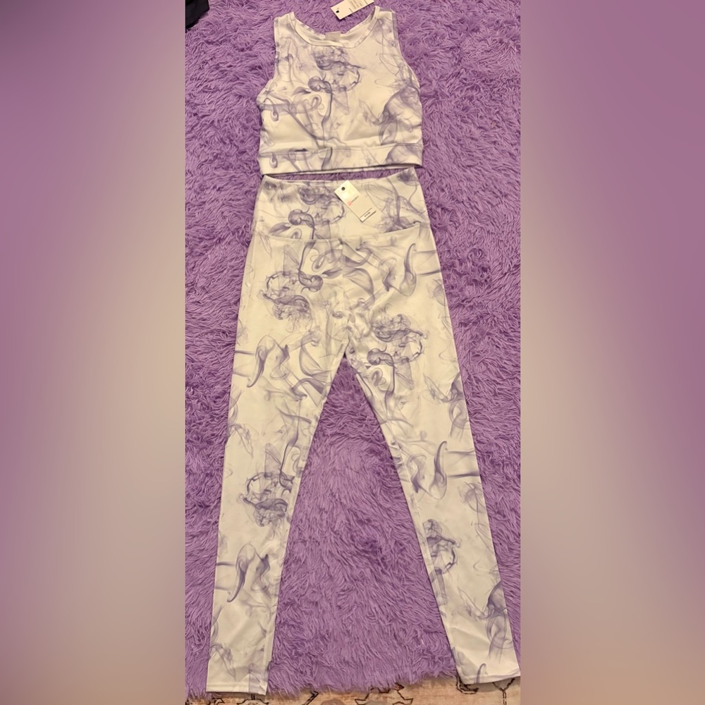 Stylish Purple Smoke Print Jumpsuit